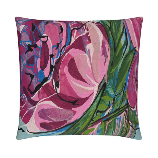 Peony Soft Velvet Cushion Cover