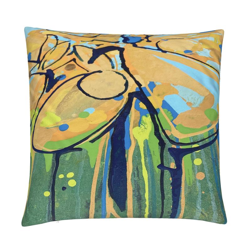 Daffodil Delight Soft Velvet Cushion Cover