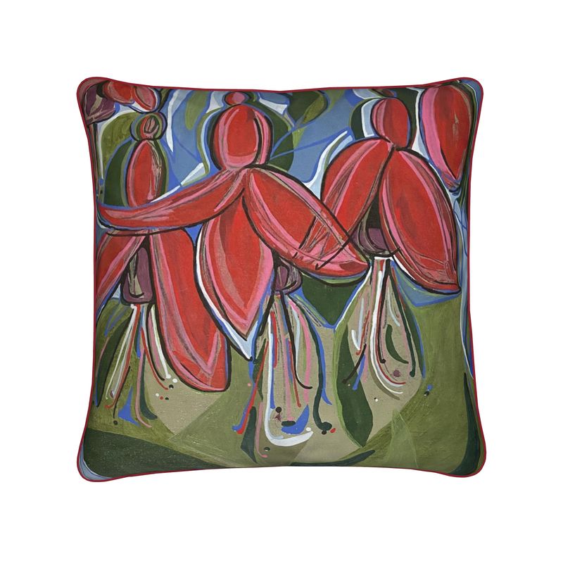 Mrs Popple Soft Velvet Cushion with Piping Detail