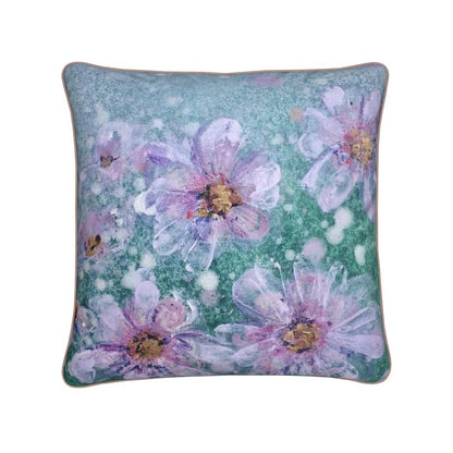 Cosmos Soft Velvet Cushion with Piping Detail