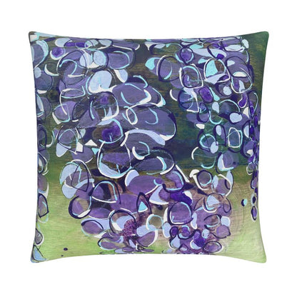 Lilac String of Lights Soft Velvet Cushion