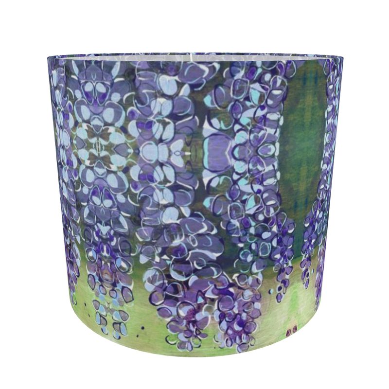 Lilac String of Lights Lamp Shade