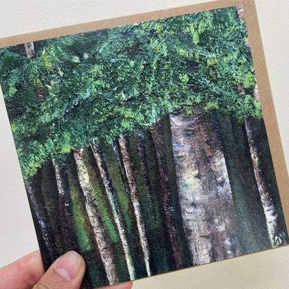 See Through the Trees Greetings Card