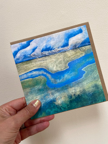 Tides Going Out Greetings Card