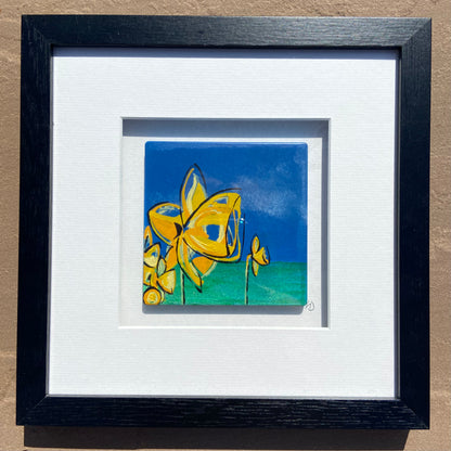 Daffodil Ceramic Tiles Original Paintings