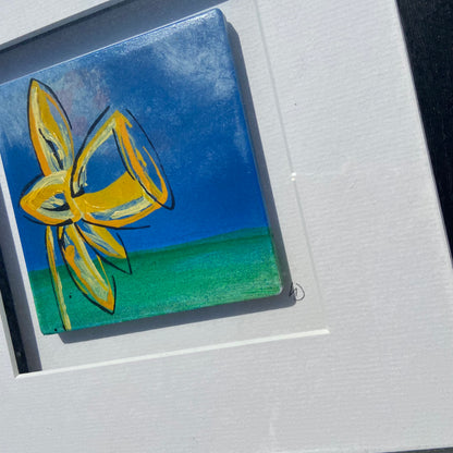 Daffodil Ceramic Tiles Original Paintings