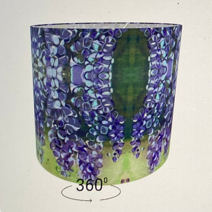 Lilac String of Lights Lamp Shade