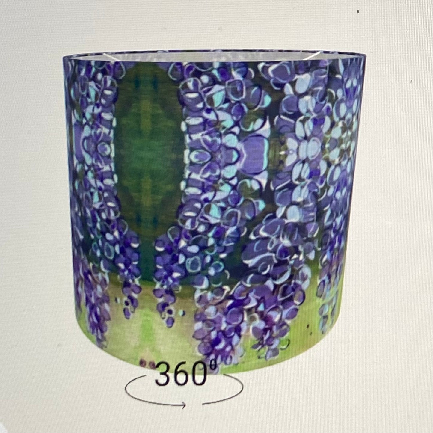 Lilac String of Lights Lamp Shade